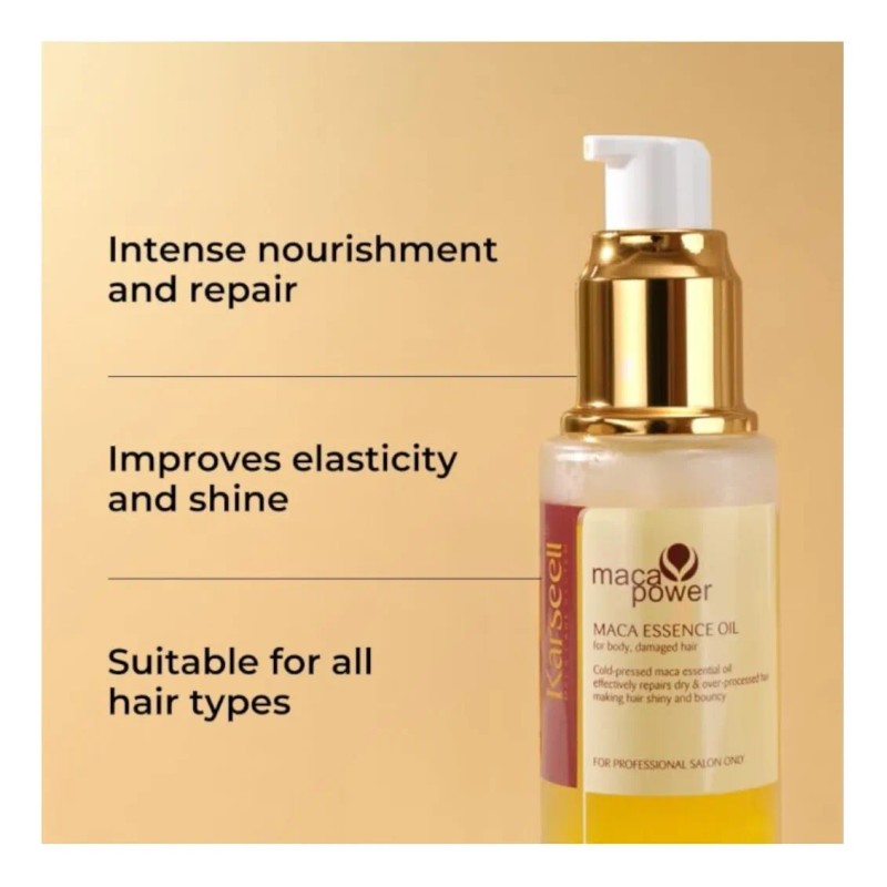 Kit Capilar Karseell Shampoo Aceite Maca Power Reparación