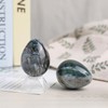 Nupuyai Ocean Jasper Crystal Egg with Acrylic Stand, Polished Stone
