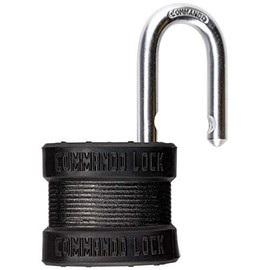 Commando Lock | Blackout Laminated Steel Padlock | Military-Grade | Gun Case Locks (2 Pack)