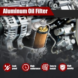 [LSHDLAM] 26300-3CAB0 Oil Filter Housing Assembly, Aluminum Engine Oil Cooler, Compatible with KiaSedonaCadenza Sorento, Hyundai Santa Fe Azera 3.3L 3.5L V6 2012-2019,Replace 26300-3CAB1