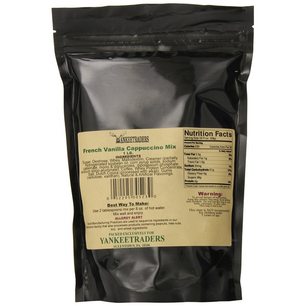 Yankee Traders Brand, French Vanilla Cappuccino Mix, 1 Pound