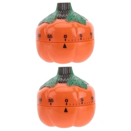 Alipis 2pcs Pumpkin Design Mechanical Timer Digital Kitchen Timer Cooking Reminder