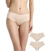 Vanever Women's No VPL Panties, 2 Pack, Invisible Hipster Underwear,