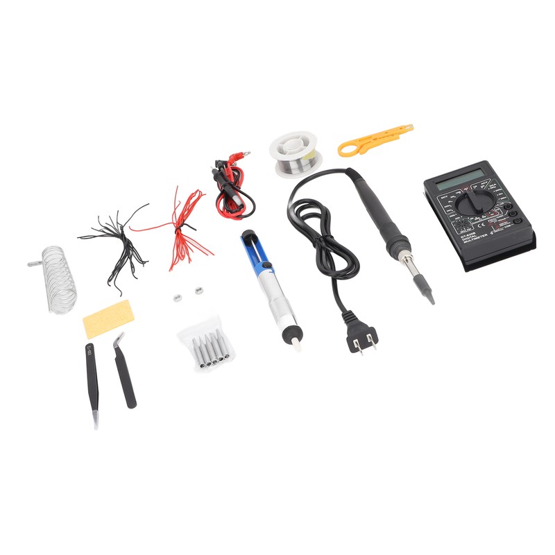 Soldering Iron Multimeter Kit 80W Digital Adjustable Temperature Electronics Welding