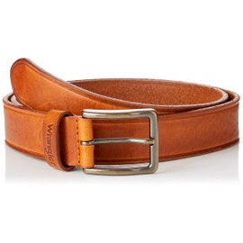 Wrangler Men's Edge Line Belt, Cognac