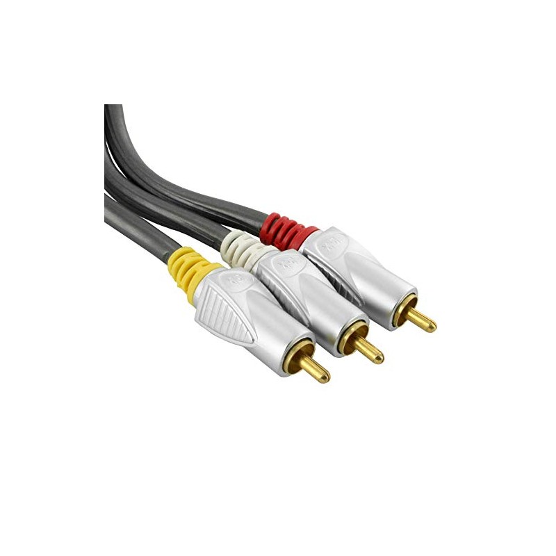 75cm ISIX Pro HQ Composite AV 3RCA Audio Video Cable