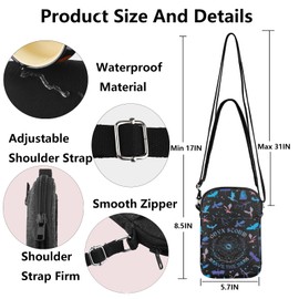 G2TUP Quest Squad Crossbody Bag Ridoc Gamlyn Gifts Xaden Riorson Gifts Brave The Dark Violet Sorrengail Shoulder Bag (Brave The Dark cb CA)