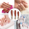 HomeyEra- Lima de uñas de acero inoxidable (paquete de 3)