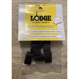 Lodge Set of 6 LODGE Cast Iron Pot Protectors Plastic Clips for Le Creuset Bumpers NWT
