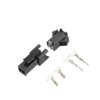 uxcell 20 Pairs 2.54mm 2 Pin Black Plastic Male Female