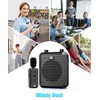 SHIDU 18W Voice Amplifier with Wireless Lavalier Microphone, Portable Speaker