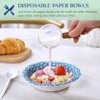 MUCHII 10 Oz Paper Bowls 150 Count Small Bowls, Blue