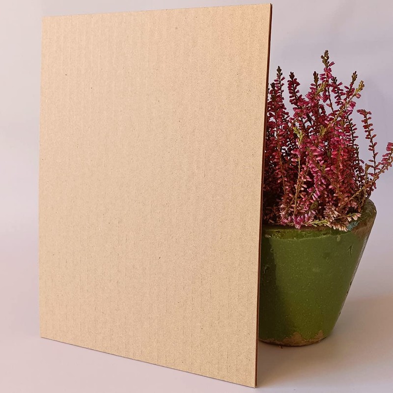 ANHELUS PAPER & DECO Pack of 20 brown corrugated cardboard
