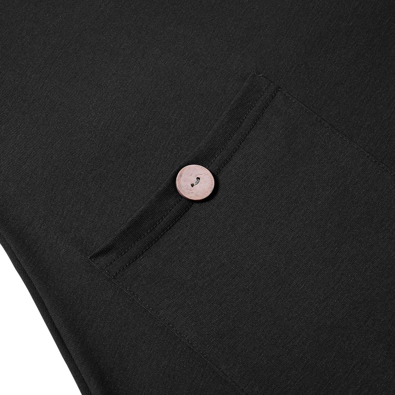 Amrto Women's Long-Sleeved Turtleneck Tunic, Top with Pockets - #1