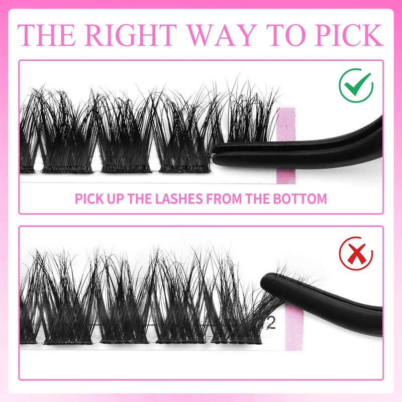 VEYESBEAUTY Eyelash Extensions, 3D Layer Eyelashes, Lash Extension, Artificial Eyelashes