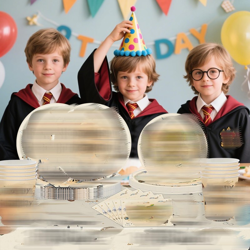 40 Piece Party Tableware Set, Children's Birthday Tableware Set, Party