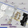 ENERLITES Duplex Receptacle Outlets and Wall Plates Bundle, Tamper-Resistant Electrical
