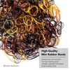 EXTRA STRONG 300 Mini Hair Rubber Elastics Multi Pack for