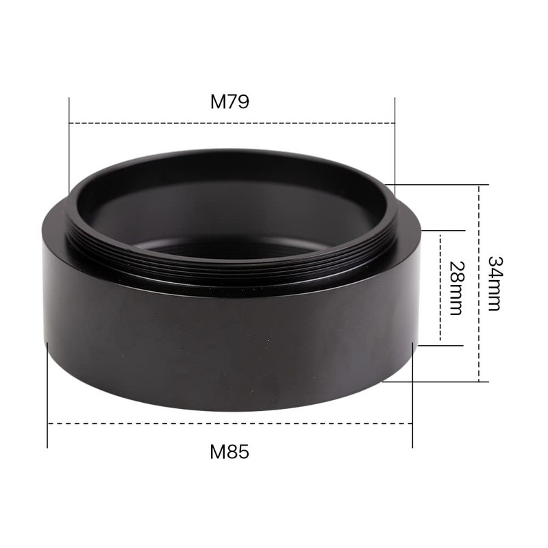 Cloudray F-theta Lens Adjust Mount Male Thread Height 34mm for