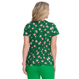koi Betsey Johnson B120PR Women's Bell Top Leopard Flora L