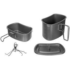 Fox Outdoor Titanium Cookware 3 Piece Folding Handles