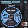 KEENTECH 4 1/2 x 7/8 Inch Diamond Cut Off Wheel