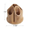 MobileVision Bamboo Circular Rotating Utensil Holder & Kitchen Organizer, 5