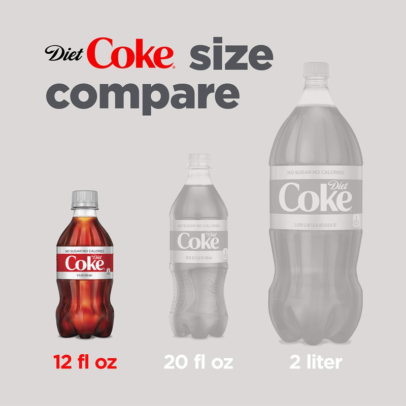 Diet Coke, Soda Soft Drink, 12 oz (pack of 8)