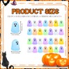150 Pcs Halloween Luminous Mini Ghosts Figures, 7 Colors Little
