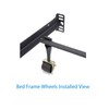 Metal Stem Heavy Duty Rollers Casters Wheels for Bed Frame,