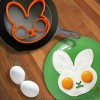 DHGATE 2Pck Food Grade Silicone Fried Egg Shaper Purple Owl/Orange