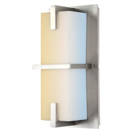 Sunlite 85101 10-Inch LED Rectangular Wall Sconce, 12 Watts(75W=), 800 Lumens, Color Selectable 30K/40K/50K, Dimmable, ETL Listed, Brushed Nickel, Acrylic Diffuser, for Bathrooms, Hallways & Walls