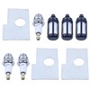 Adefol Air Fuel Filter Spark Plug Kit Replacement Parts for