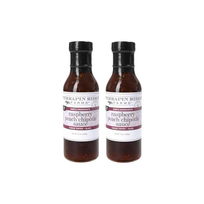 Terrapin Ridge Farms Raspberry Peach Chipotle Sauce – Two 15