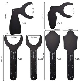 RZJZGZ 6 Pack Dental Photo Contrast Oral Black Background Board Palatal Photography Contraster for Taking Oral Photo