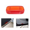 Borimend 2Pc Interior Door Panel Light Lamp Lense Reflector Red