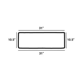 eparts.shop  E-3C591-71010 Rear Lower Window Glass for Kubota M4-071HDC12, M4D-061HDC12,+