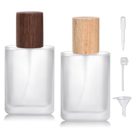 Yerpkefey 30ml/1.0 Oz Glass Spray Bottle Perfume Atomizer,Travel Vintage Perfume Bottles Empty Refillable Spray Bottle 2Pack (A3-30ml)