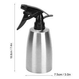 LiebeWH 400ml Stainless Steel Water Sprayer Adjustable Nozzle Ergonomic Handle Multifunctional Kitchen Supplies for Outdoor BBQ Cooking