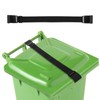 lasuroa Wheelie Bin Lock for Animals, Windproof Metal Double Claw