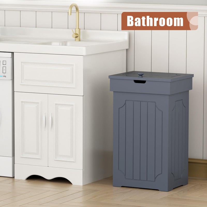 Function Home Trash Can Cabinet, 13 Gallon Kitchen Garbage Can,
