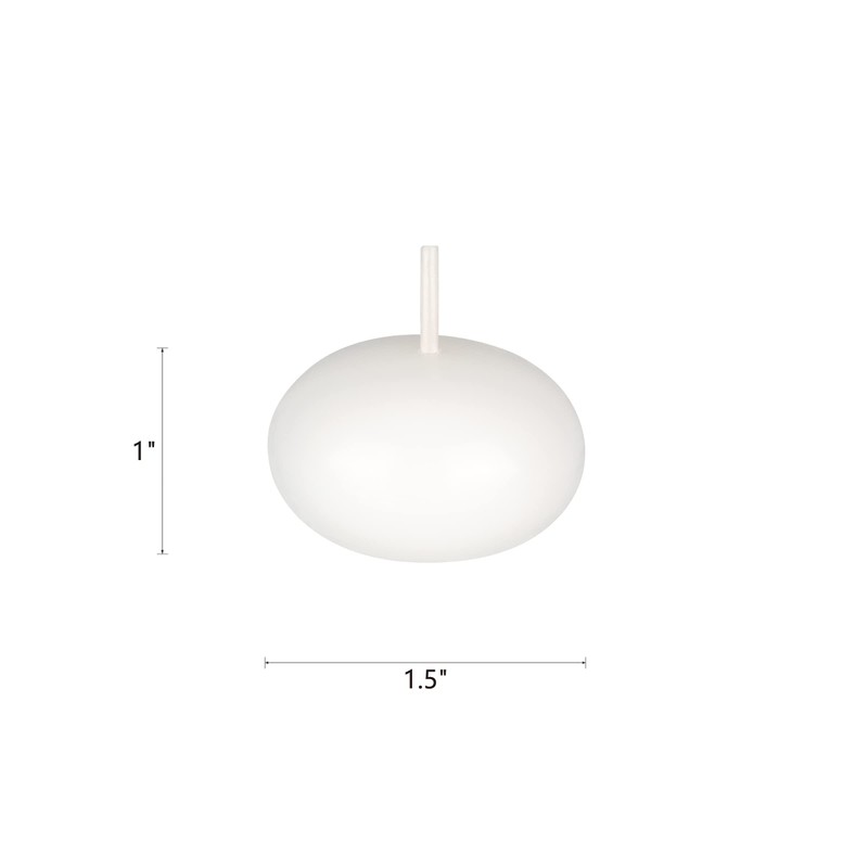 Mega Candles 24 pcs Unscented White Floating Candles, Hand Poured
