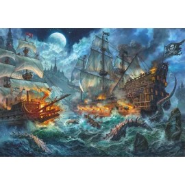 Clementoni Rompecabezas Batalla Piratas 1000 Pz Clementoni Italia Epico