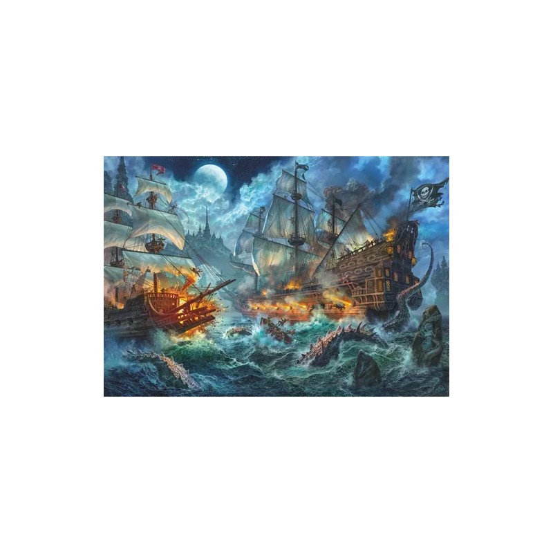 Clementoni Rompecabezas Batalla Piratas 1000 Pz Clementoni Italia Epico