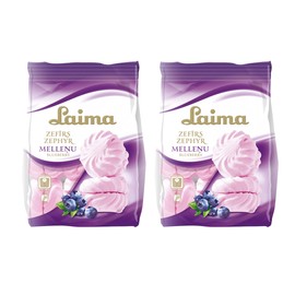 LAIMA Blueberry Marshmallows Zephyr Zefir - Pack of 2 - Total 400gram