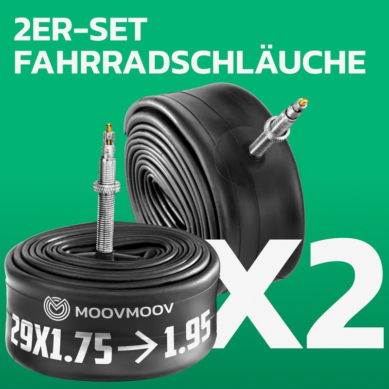 MOOVMOOV Bicycle Inner Tube 29 Inch (Presta Valve) – Suitable