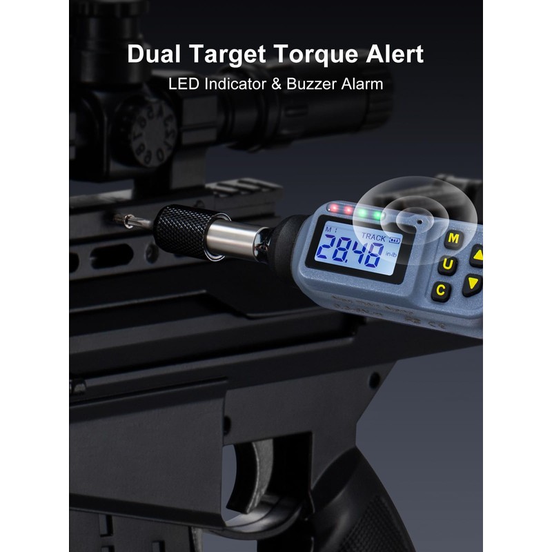 GROWNEER Digital Torque Screwdriver, 2.66-53.1 In-lbs/0.3-6 Nm, 1/4'' Drive Inch