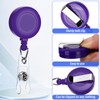 Geyoga 12 Sets Badge Holder Retractable Clip Multicolor Badge Reel