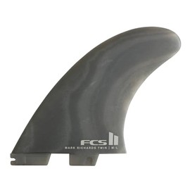 FCS II MR Neo Glass Twin+1 M-L Smoke Swirl Fins