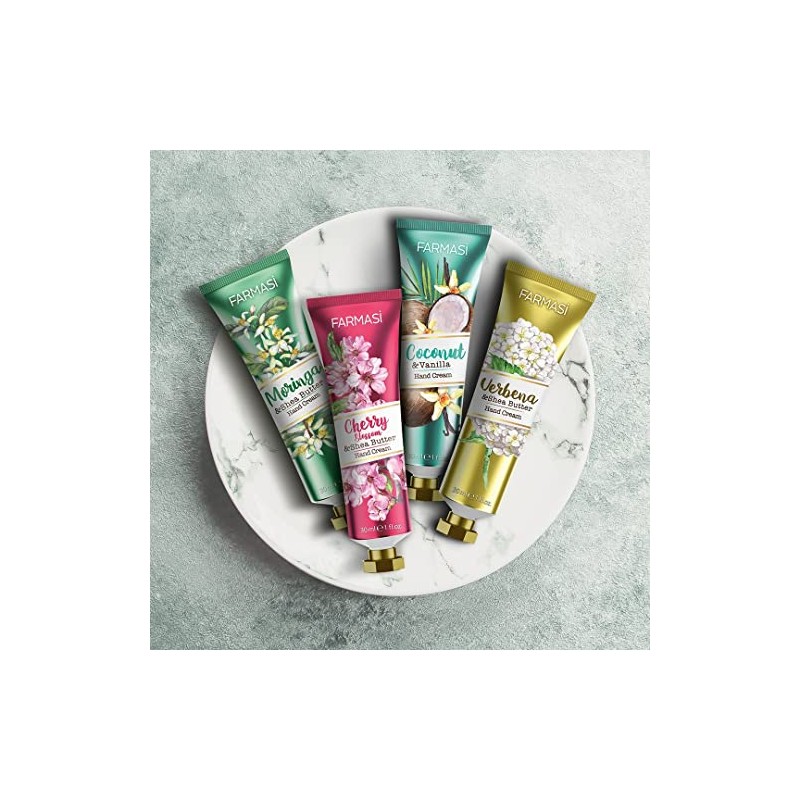 Crema de manos con flor de cerezo y manteca de